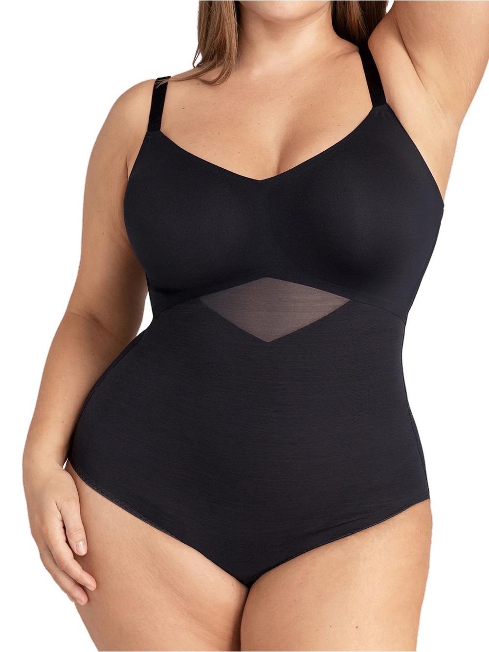 Honeylove LiftWear Tank Bodysuit Vamp Black Shapewear Size 1X NWT